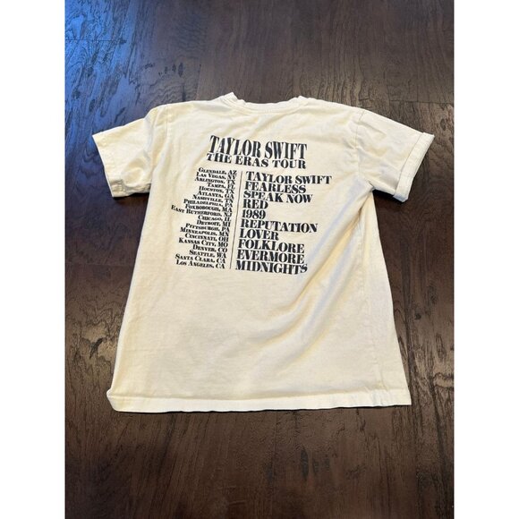 Taylor Swift The Eras Tour White Super Soft T-Shirt Official Merch - Picture 2 of 2